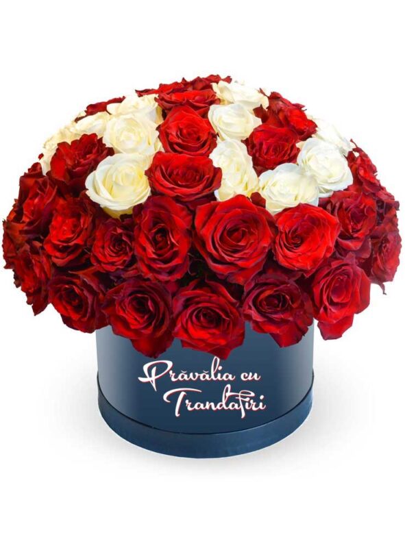 Alege trandafiri in cutie si transforma orice zi intr-o zi minunata cu o cutie cu trandafiri! Cutia cu trandafiri este cadoul potrivit pentru o aniversare, o ocazie speciala sau daca vrei sa-i spui cat de mult o apreciezi.